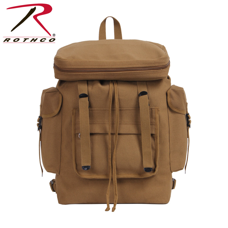 Rothco Canvas European Style Rucksack Coyote Brown