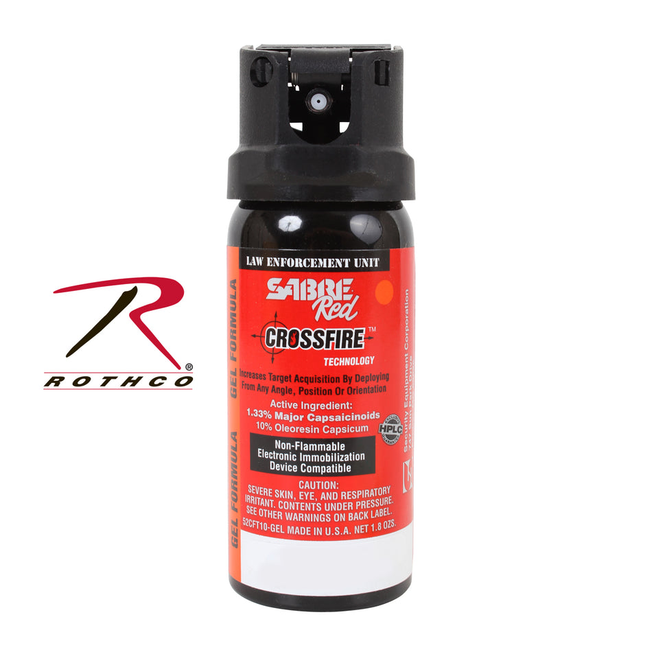 Sabre Red Crossfire Law Enforcement Gel Pepper Spray Size 1.5 oz