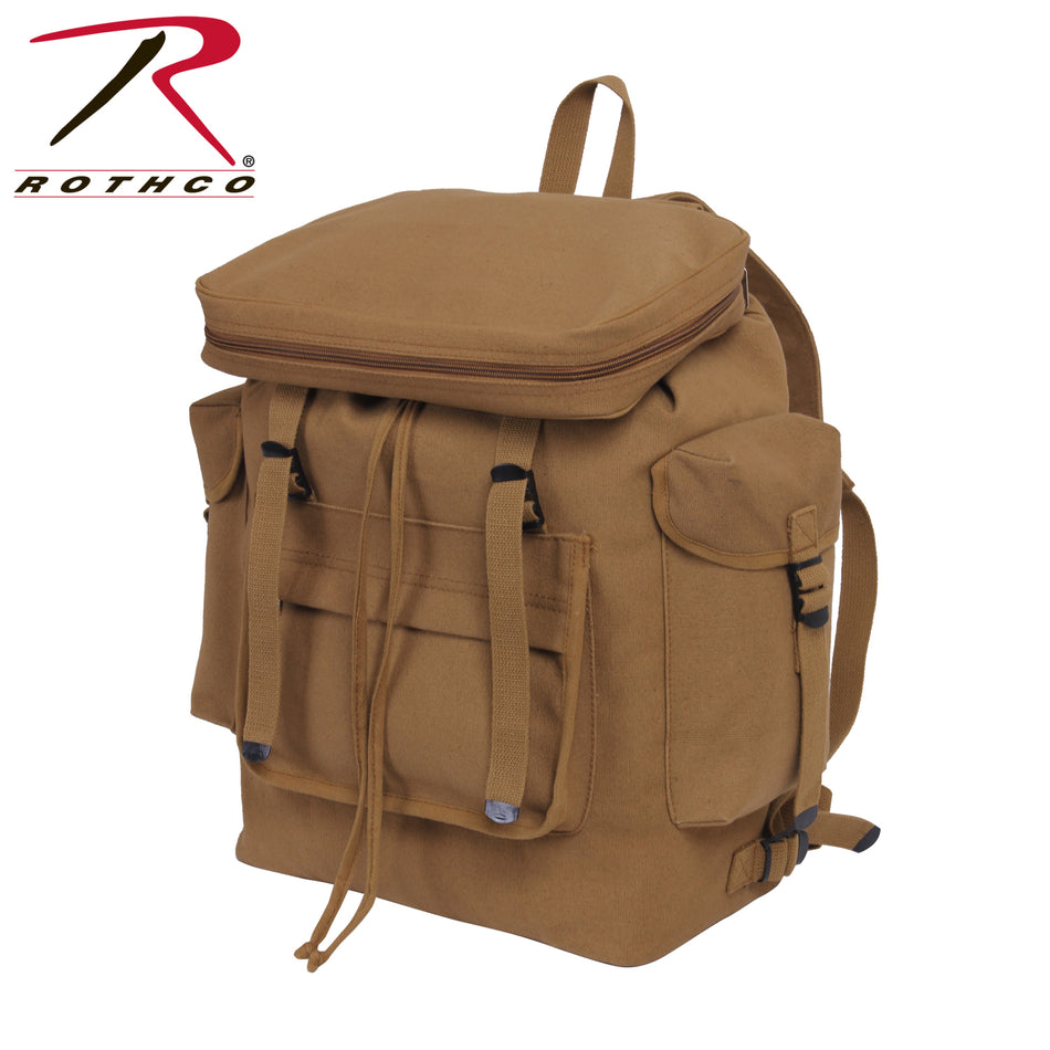 Rothco Canvas European Style Rucksack Coyote Brown