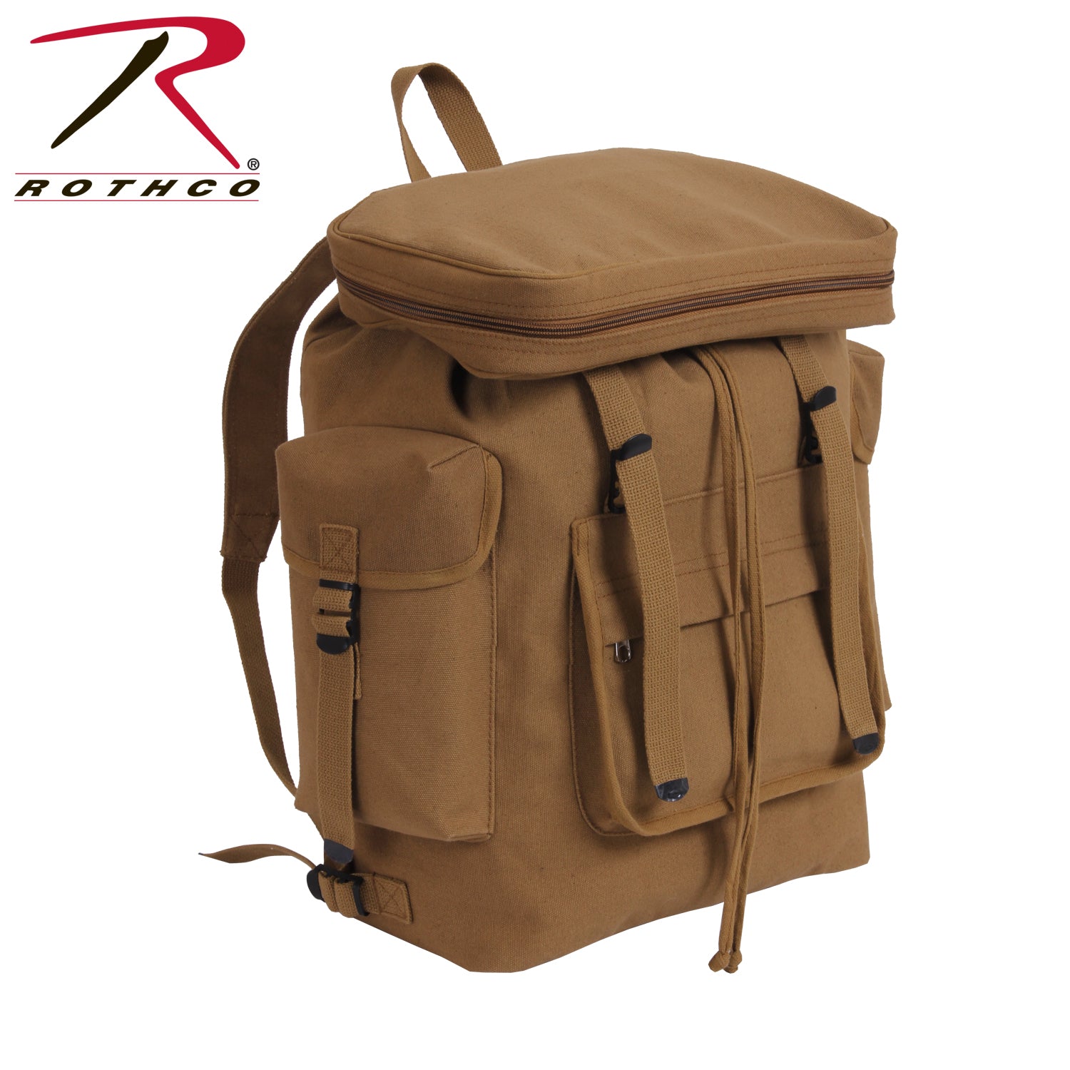 Rothco Canvas European Style Rucksack Coyote Brown