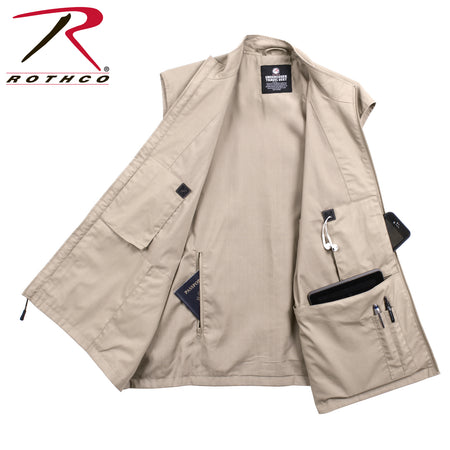 Rothco Undercover Travel Vest Khaki Size 3XL