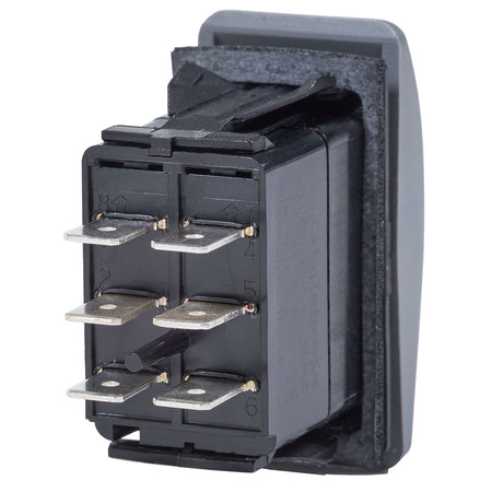 Blue Sea 8222 Water Resistant Contura III Switch - (ON)-OFF-(ON) - Grey