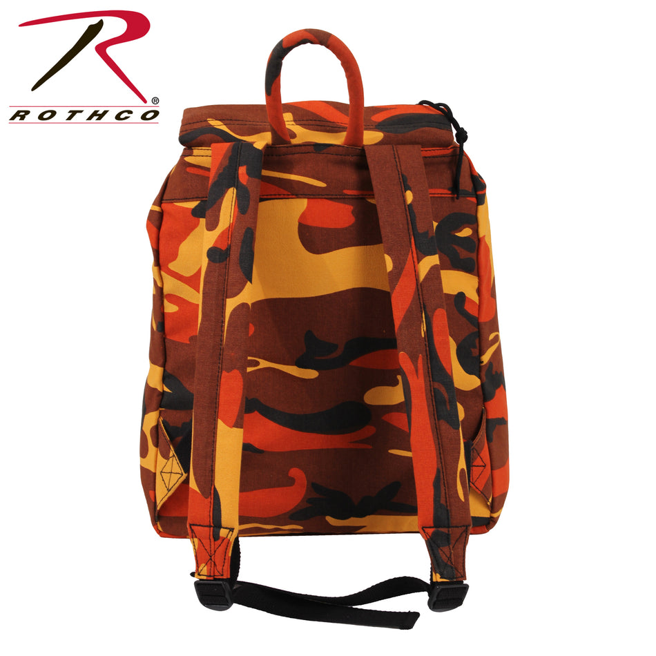 Rothco Canvas Daypack Savage Orange Camo