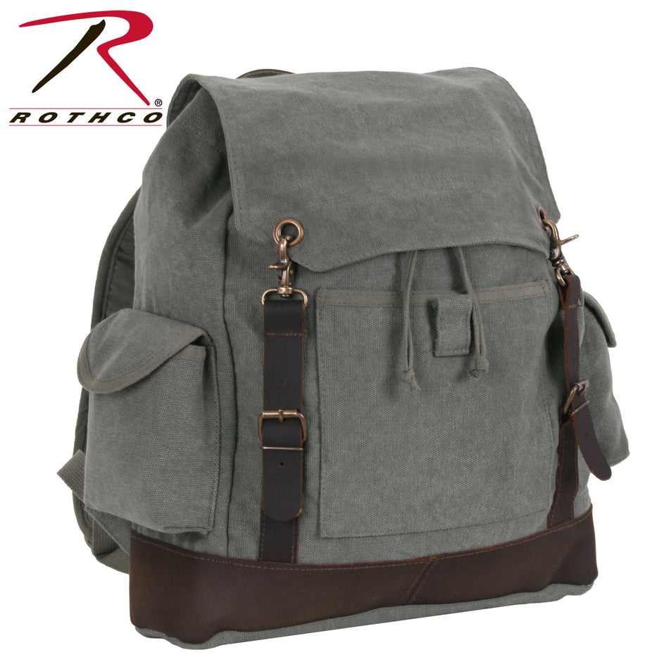 Rothco Vintage Expedition Rucksack Charcoal Grey