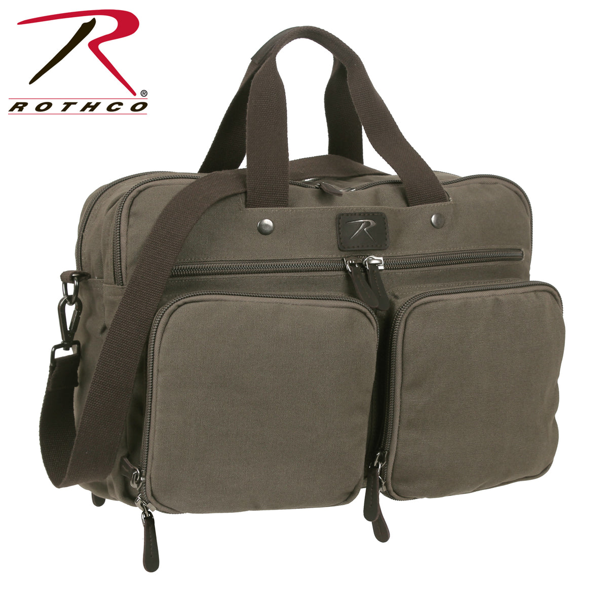 Rothco Canvas Briefcase Backpack Olive Drab Size One Size
