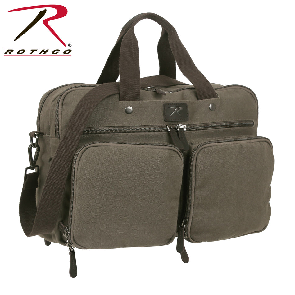 Rothco Canvas Briefcase Backpack Olive Drab Size One Size