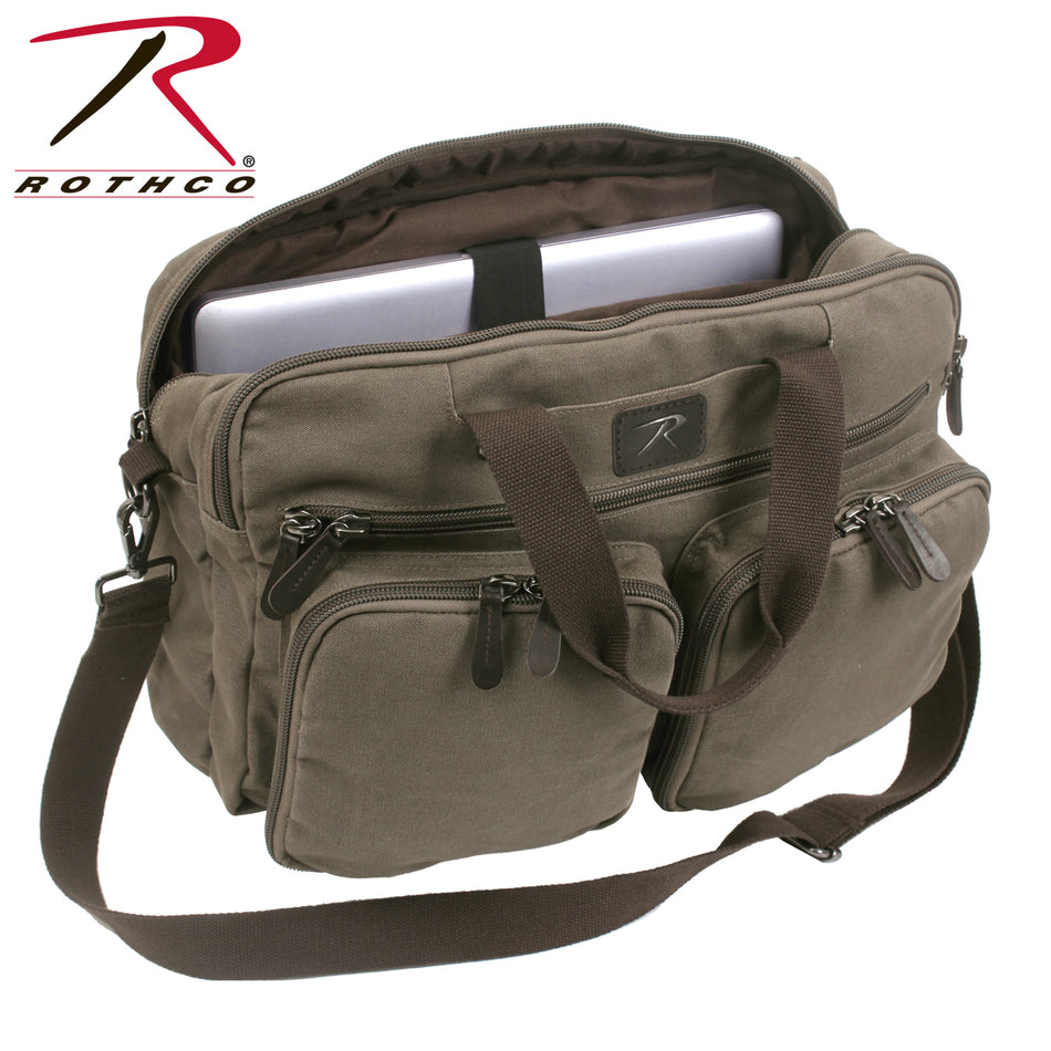 Rothco Canvas Briefcase Backpack Olive Drab Size One Size