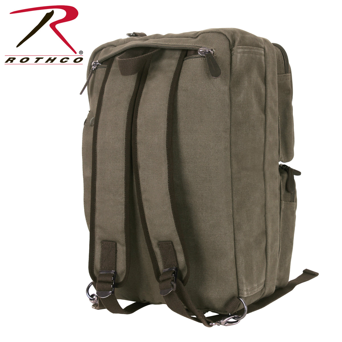 Rothco Canvas Briefcase Backpack Olive Drab Size One Size