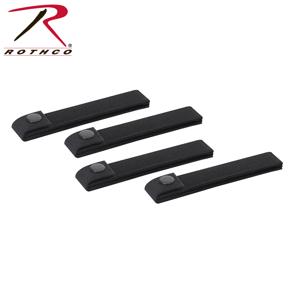 Rothco MOLLE Replacement Straps - 4 Pack Black