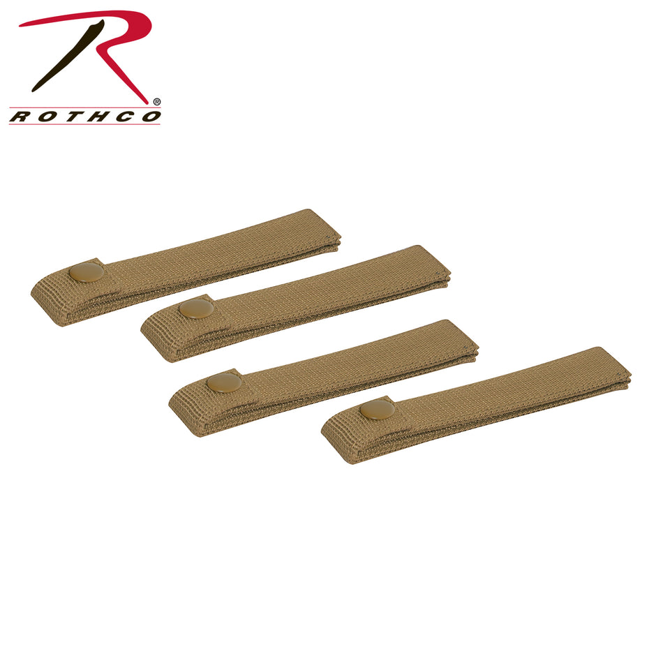 Rothco MOLLE Replacement Straps - 4 Pack Coyote Brown