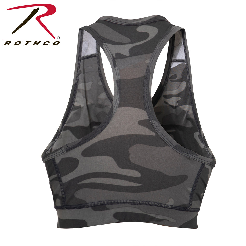 Rothco Camo Sports Bra Black Camo Size S