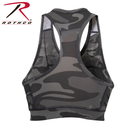 Rothco Camo Sports Bra Black Camo Size XL