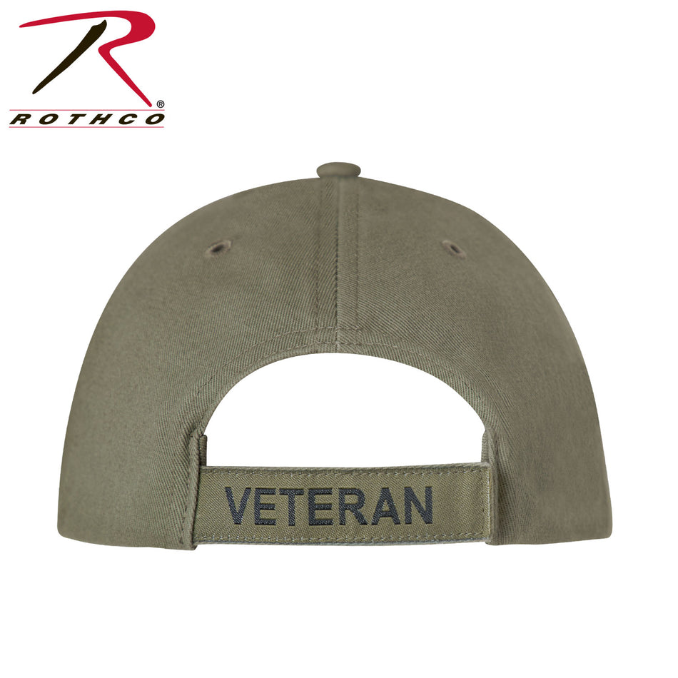 Rothco Vintage Veteran Low Profile Cap  Vintage Olive Drab Size One Size