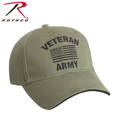 Rothco Vintage Low Profile Cap - Army Veteran Vintage Olive Drab Size One Size