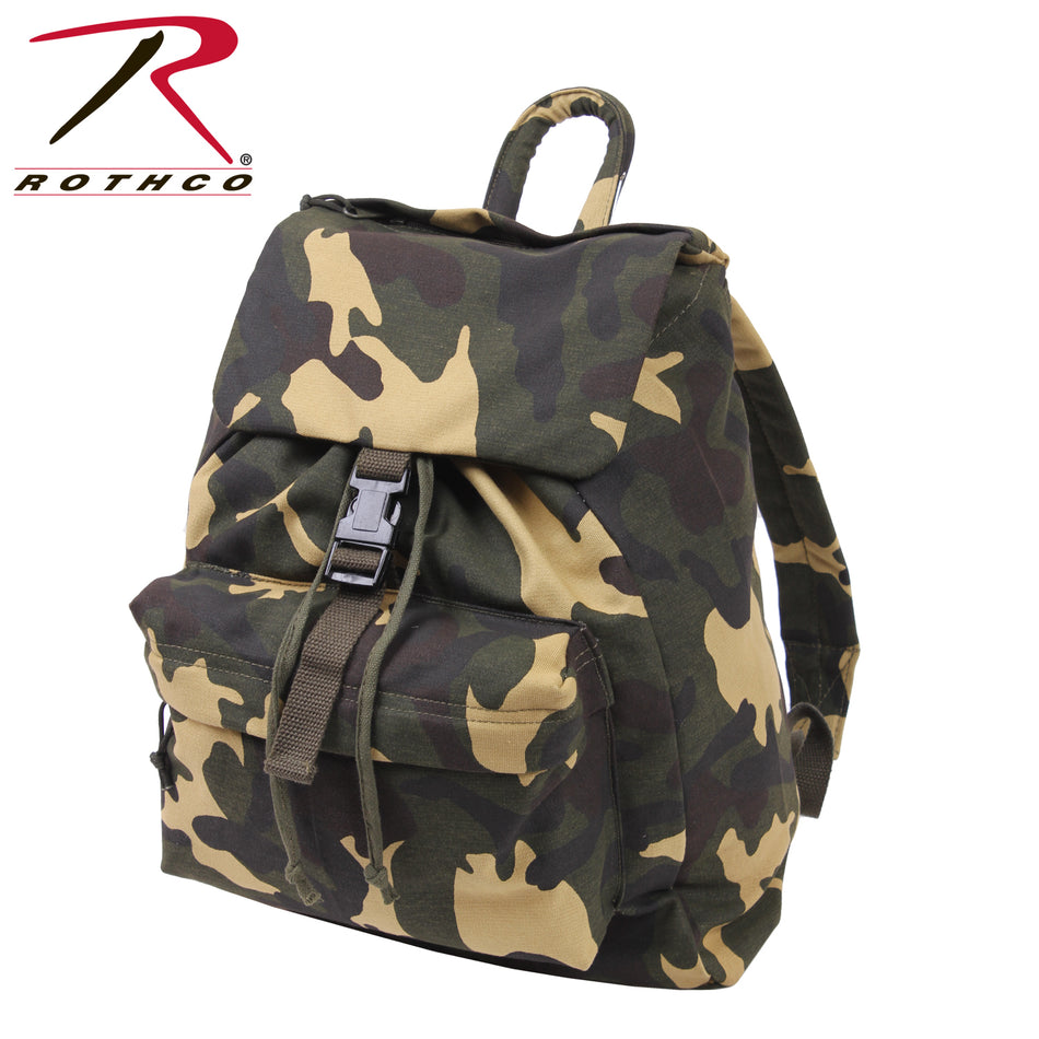 Rothco Canvas Daypack Woodland Camo