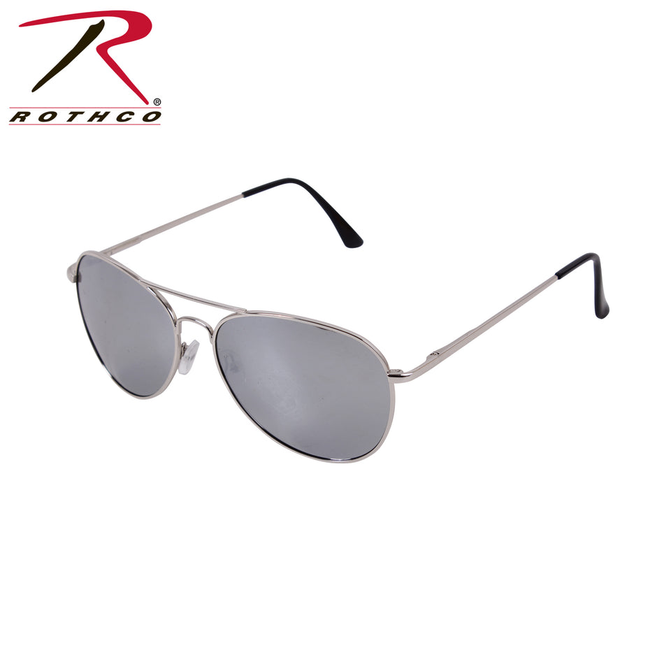 Rothco 58mm Polarized Sunglasses Chrome / Mirror
