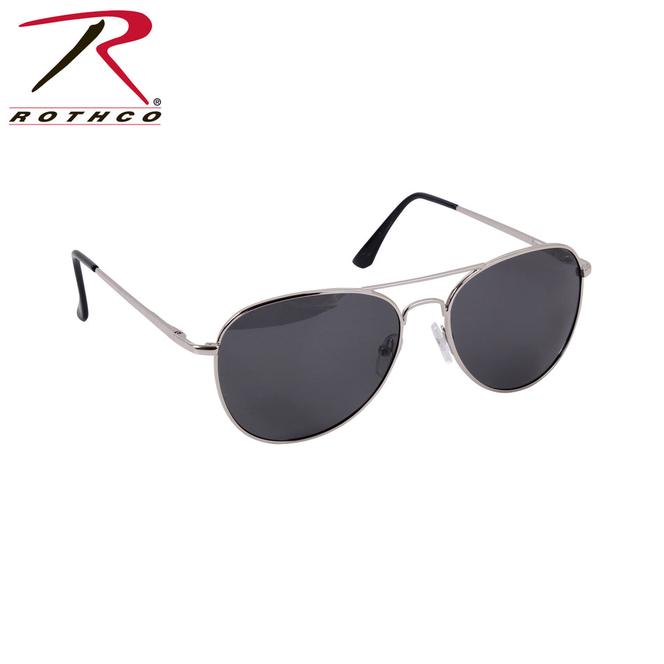 Rothco 58mm Polarized Sunglasses Chrome / Smoke