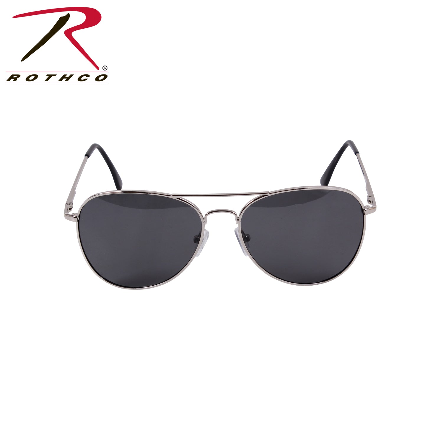 Rothco 58mm Polarized Sunglasses Chrome / Smoke