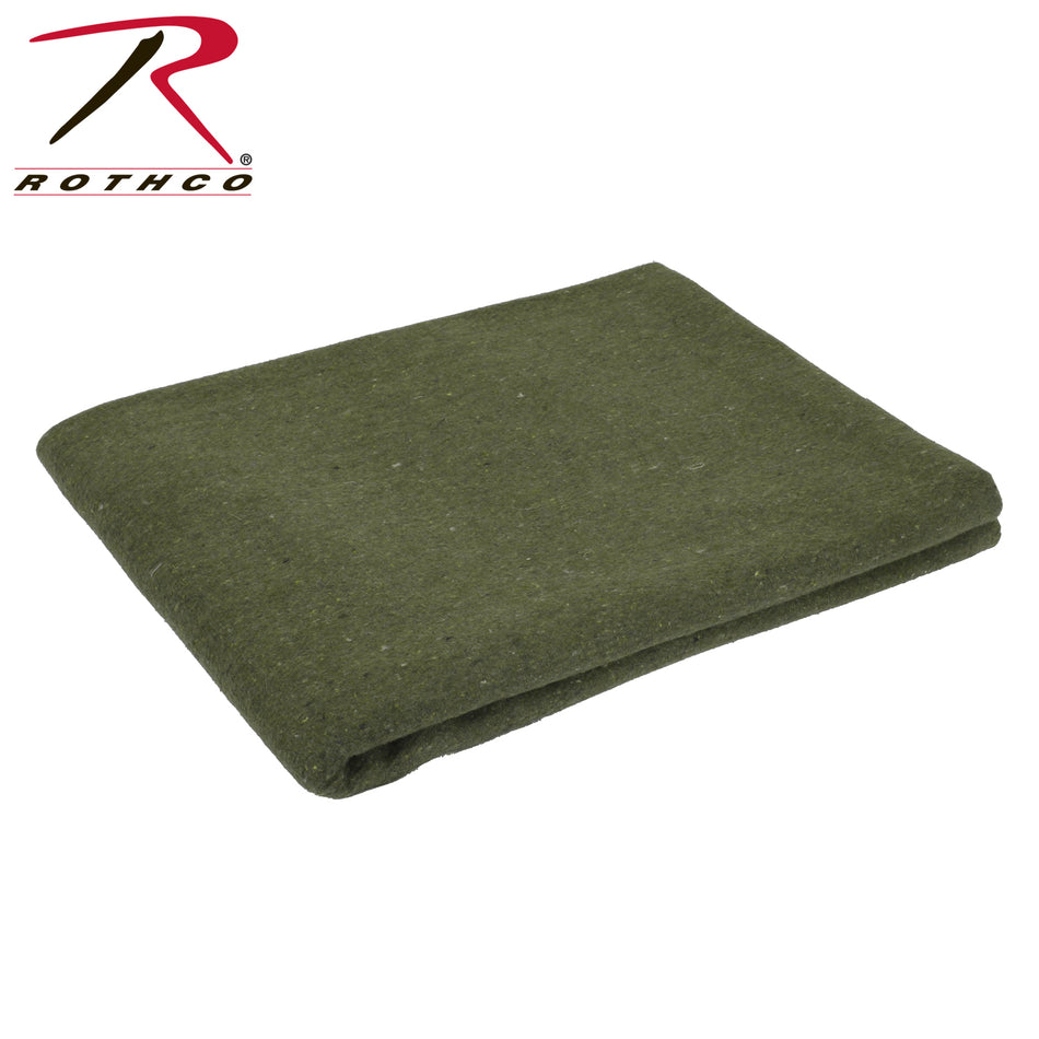 Rothco Wool Rescue Survival Blanket Olive Drab Size 60" x 80"