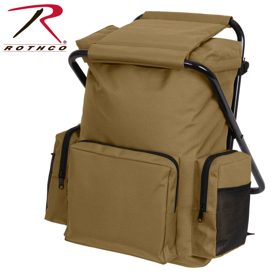 Rothco Backpack and Stool Combo Pack Coyote Brown