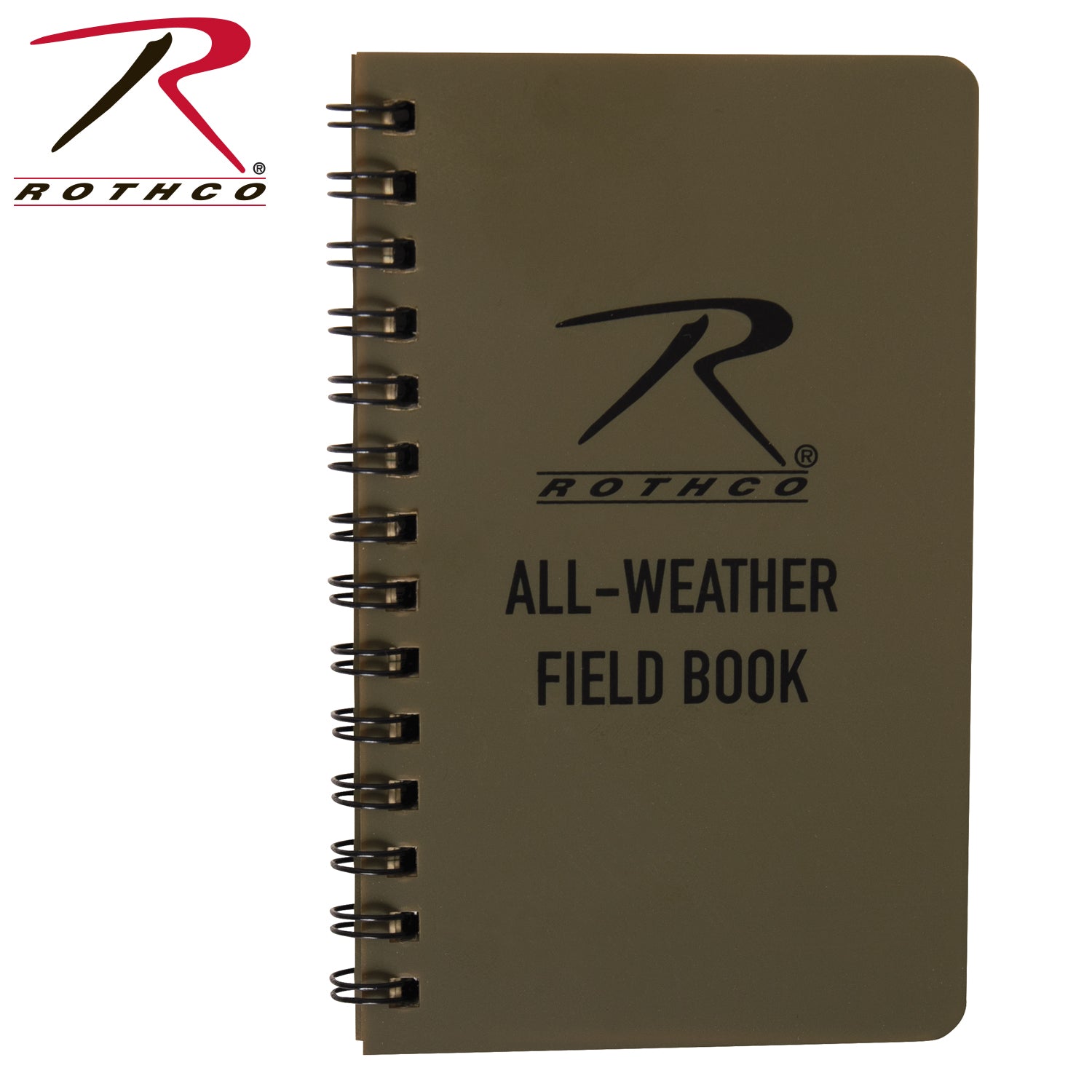 Rothco All-Weather Waterproof Notebook Coyote Brown Size 3" x 5"