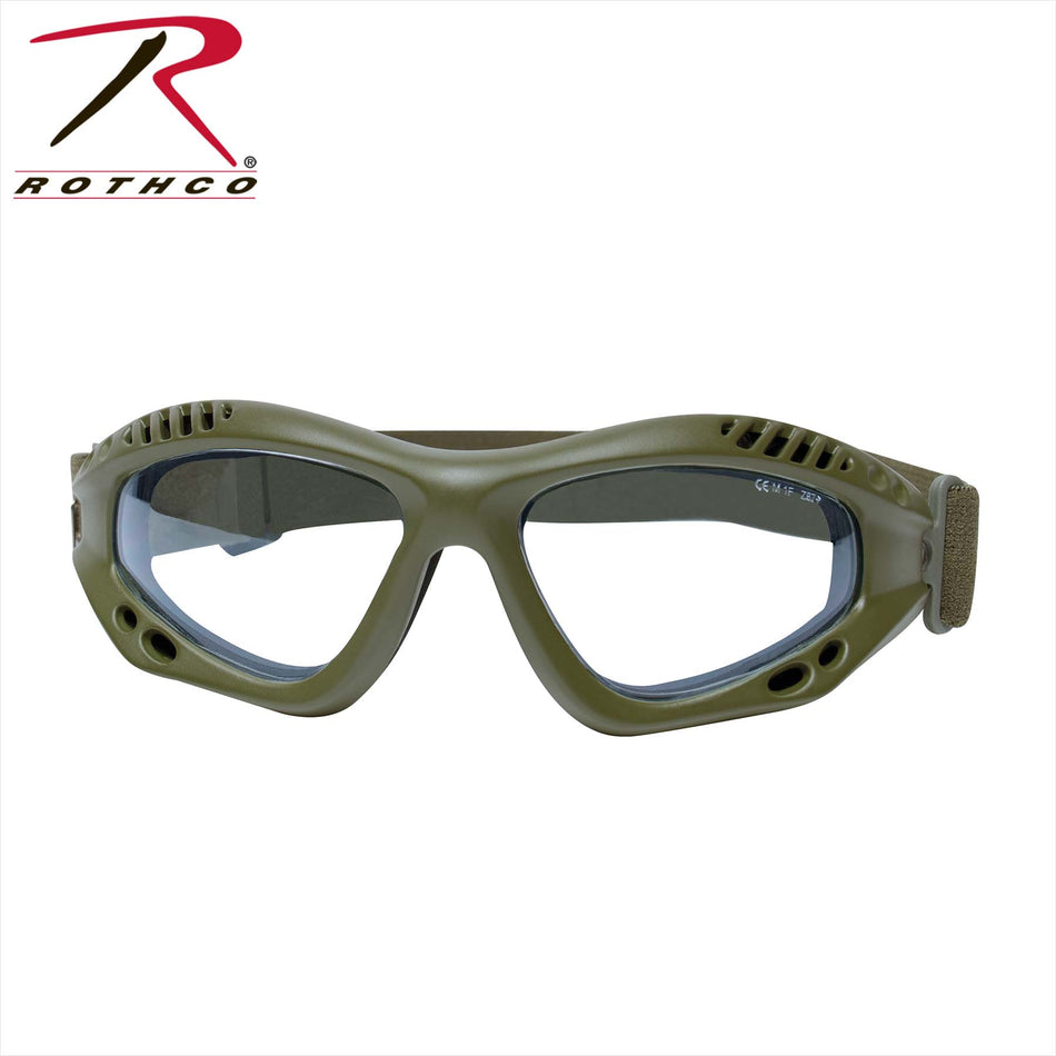 Rothco ANSI Rated Tactical Goggles  Olive Drab / Clear