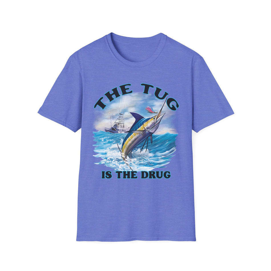 The Tug Is The Drug™ Fishing Enthusiast T-Shirt, The Tug is the Drug Tee, Gift for Anglers, Casual Wear, Outdoor Adventure Shirt