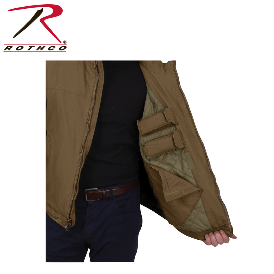 Rothco Concealed Carry 3 Season Jacket Coyote Brown Size 3XL