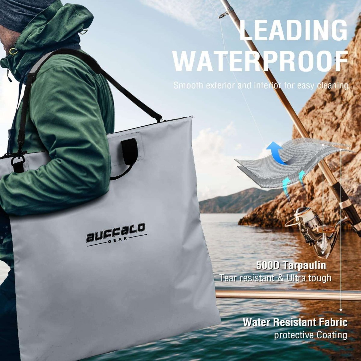 25'' Fish Tournament Weigh in Bag with Separate Mesh Insert - Get Tight Gear