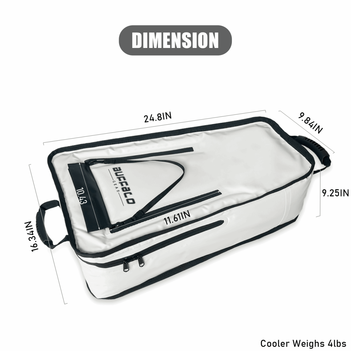 25'' Kayak Fish Cooler Bag with Shoulder Strap - Get Tight Gear