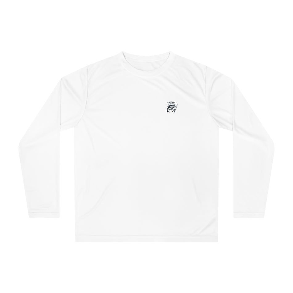 Unisex Performance Long Sleeve Shirt - "Grouper Hunter" Fishing Graphic Tee for Fishing Enthusiasts