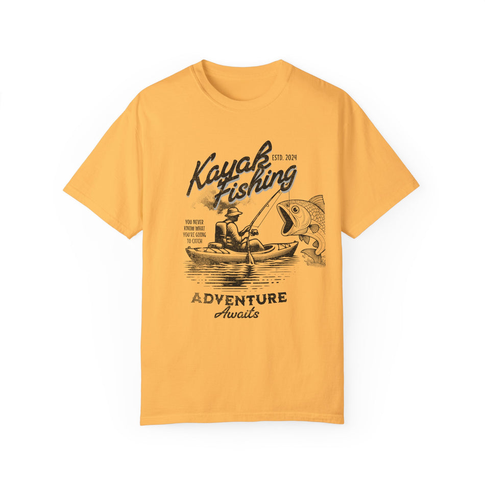 Kayak Fishing Adventure Unisex T-Shirt - Perfect for Outdoor Enthusiasts