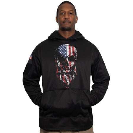 Rothco Bearded Skull Concealed Carry Hoodie - Black Size 2XL