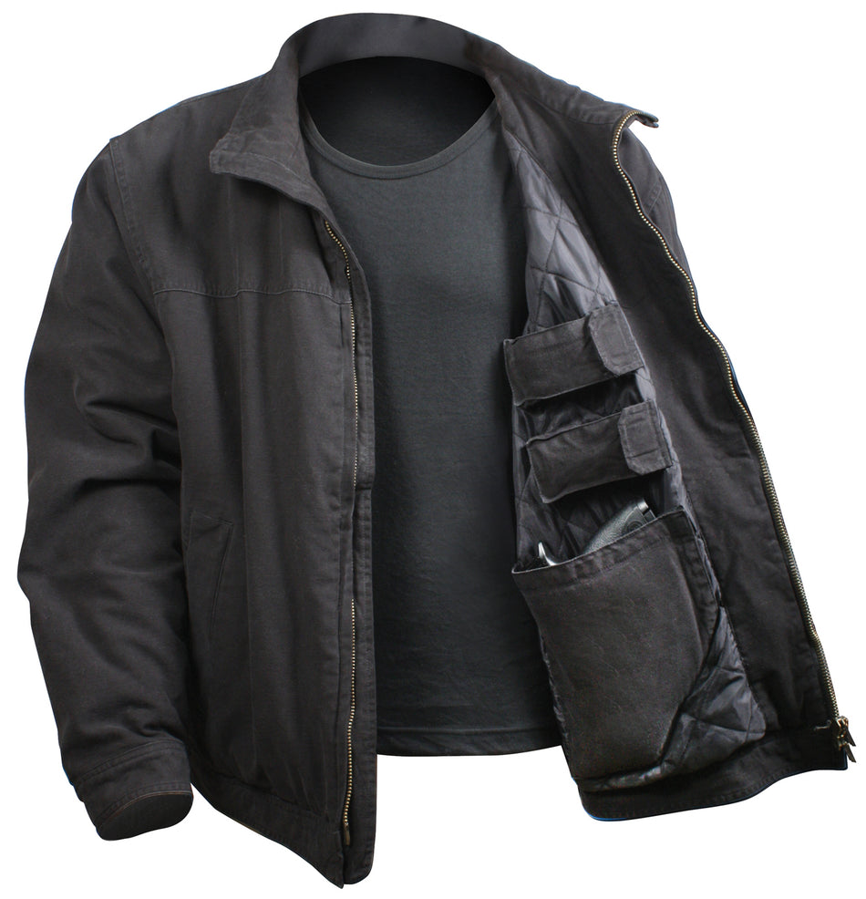 Rothco Concealed Carry 3 Season Jacket Black Size XL