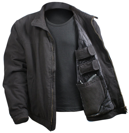 Rothco Concealed Carry 3 Season Jacket Black Size 4XL