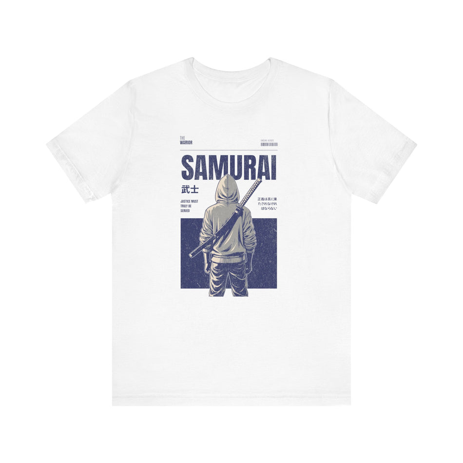 Vintage Samurai Graphic Tee, Anime Shirt, Men's/Women's Casual Wear, Gift for Gamers, Manga Fan Apparel