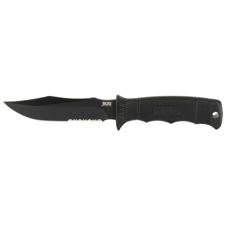 SOG SEAL PUP ELITE BLCK 4.85 W/STH