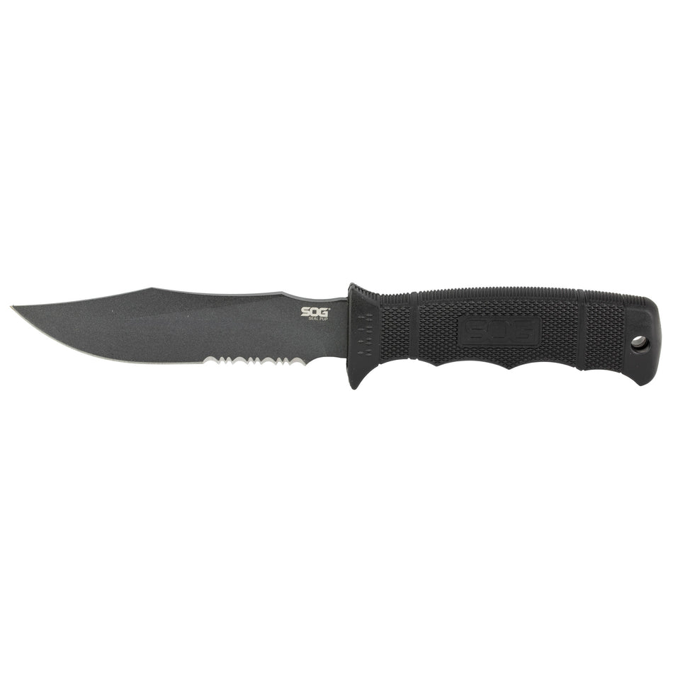 SOG SEAL PUP BLK 4.75 KYDEX W/STH