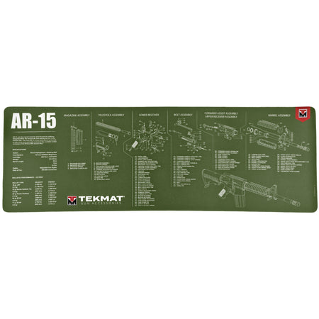 TEKMAT RIFLE MAT AR15 OD GREEN