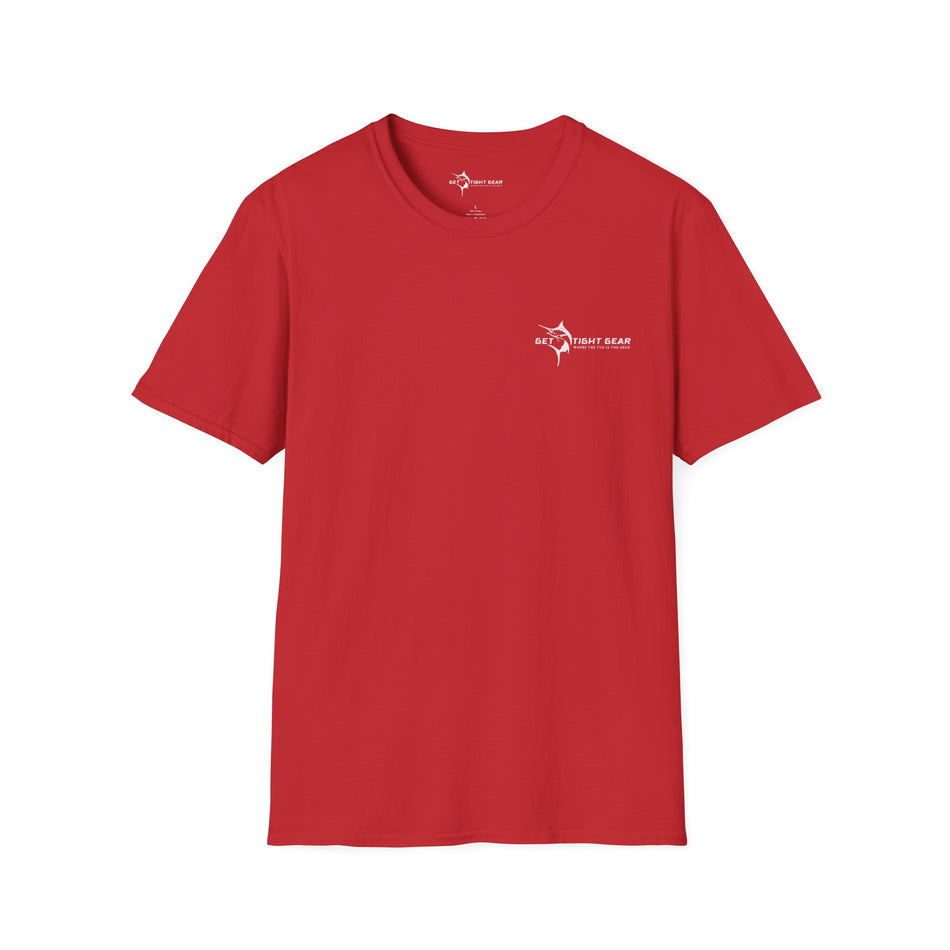 Get Tight Gear Coral Fish Art Unisex Softstyle T-Shirt | Beach Vibes, Summer Wear, Fishing Gift, Casual Tee, Outdoor Adventure
