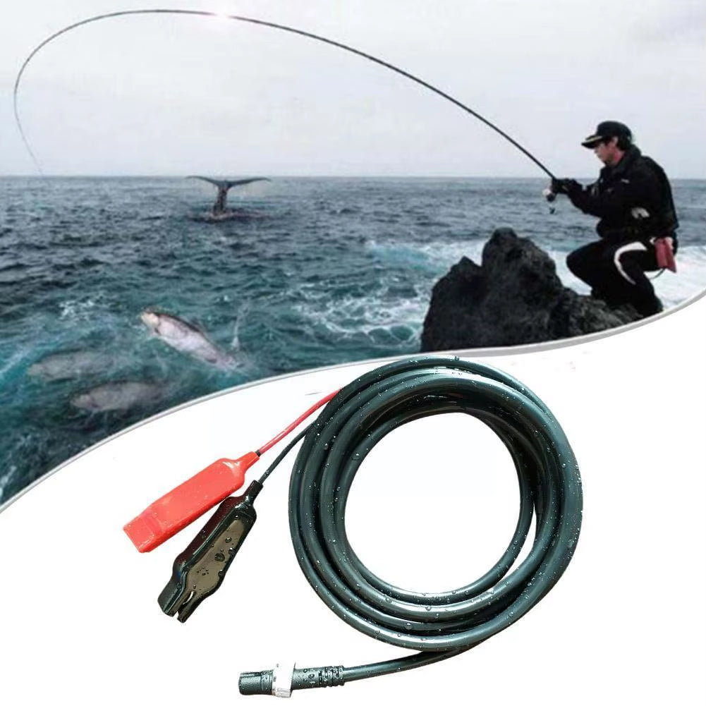 Reel-y Awesome Power Cord for SHIMANO DAIWA Fishing Machines: The Ultimate Battery Buddy with Double Trouble Connectors!
