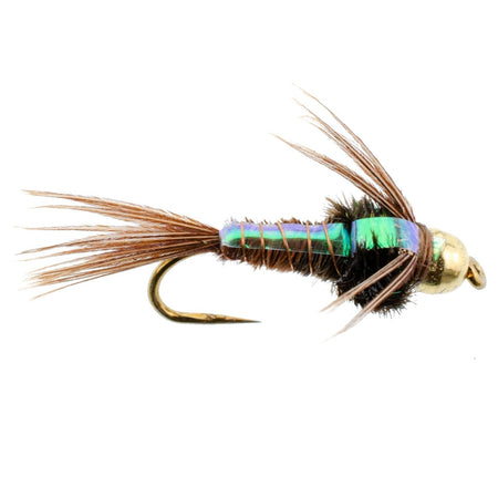 3 Pack Barbless Bead Head Flashback Pheasant Tail Nymph Flies Hook Size 18 - Get Tight Gear