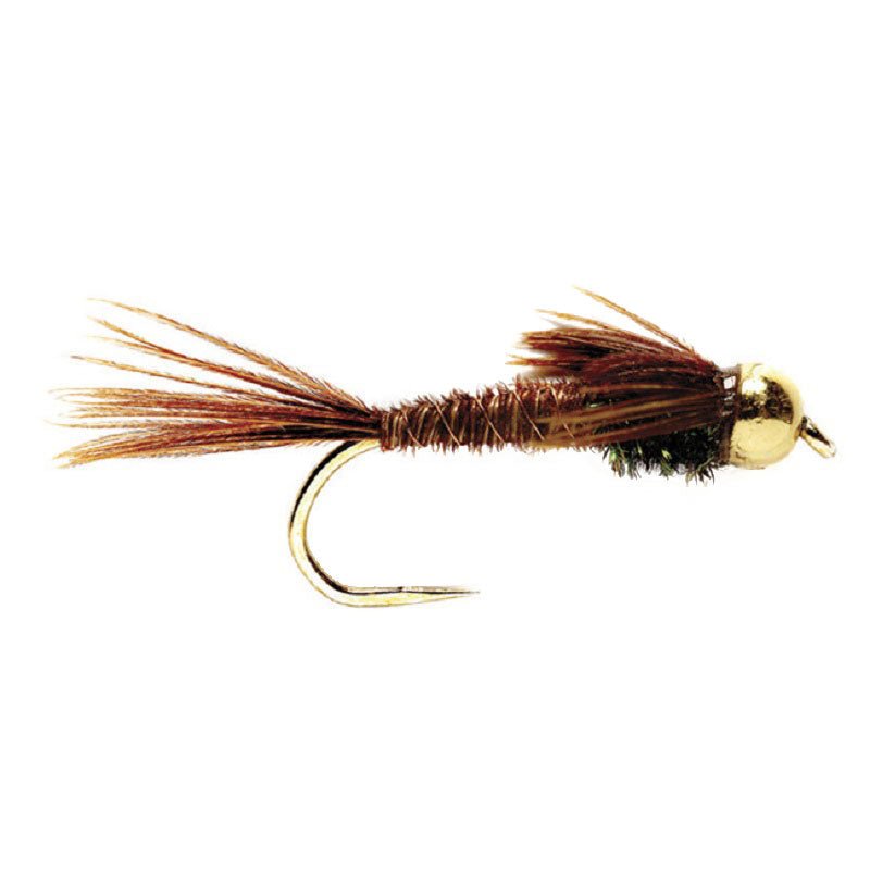 3 Pack Barbless Bead Head Pheasant Tail Nymph Fly Hook Size 10 - Get Tight Gear