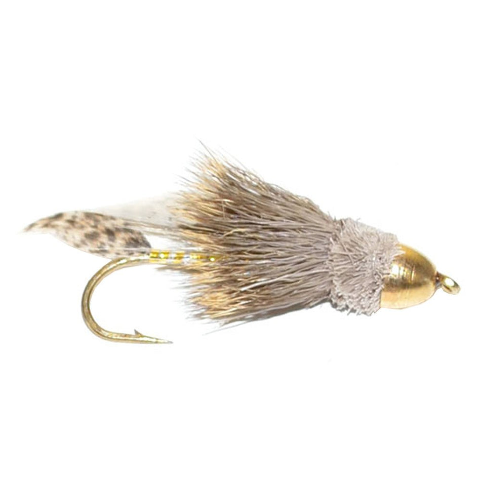 3 Pack Cone Head Muddler Minnow Trout and Bass Streamer Fly - Hook Size 4 - Get Tight Gear