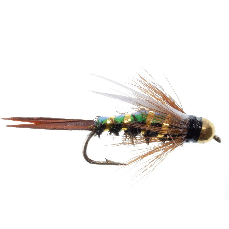 3 Pack Flash Back Tungsten Bead Head Prince Nymph Fly Fishing Flies - Hook Size 16 - Get Tight Gear