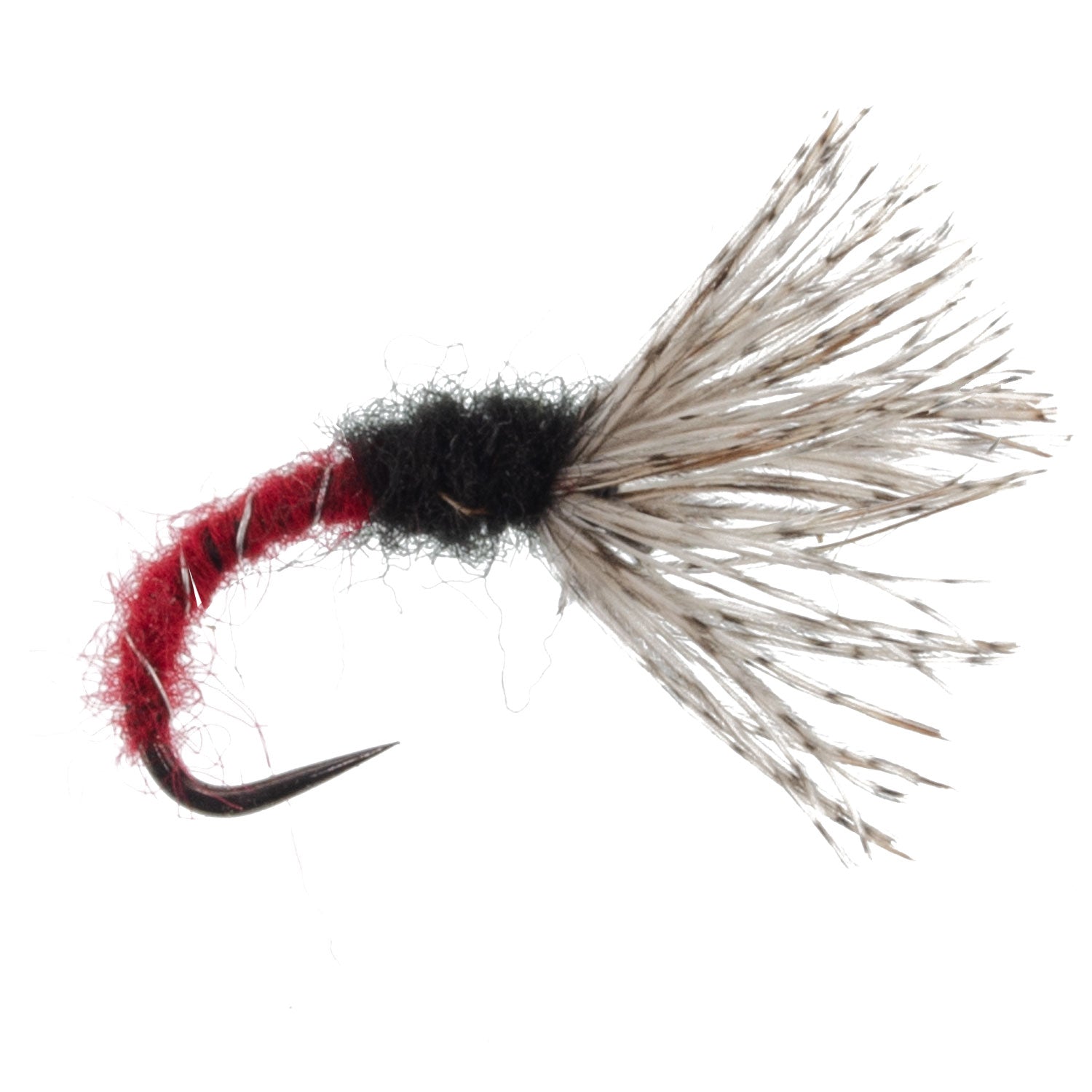 3 Pack Red Zebra Sakasa Kebari - Tenkara Flies - Size 12 - Get Tight Gear