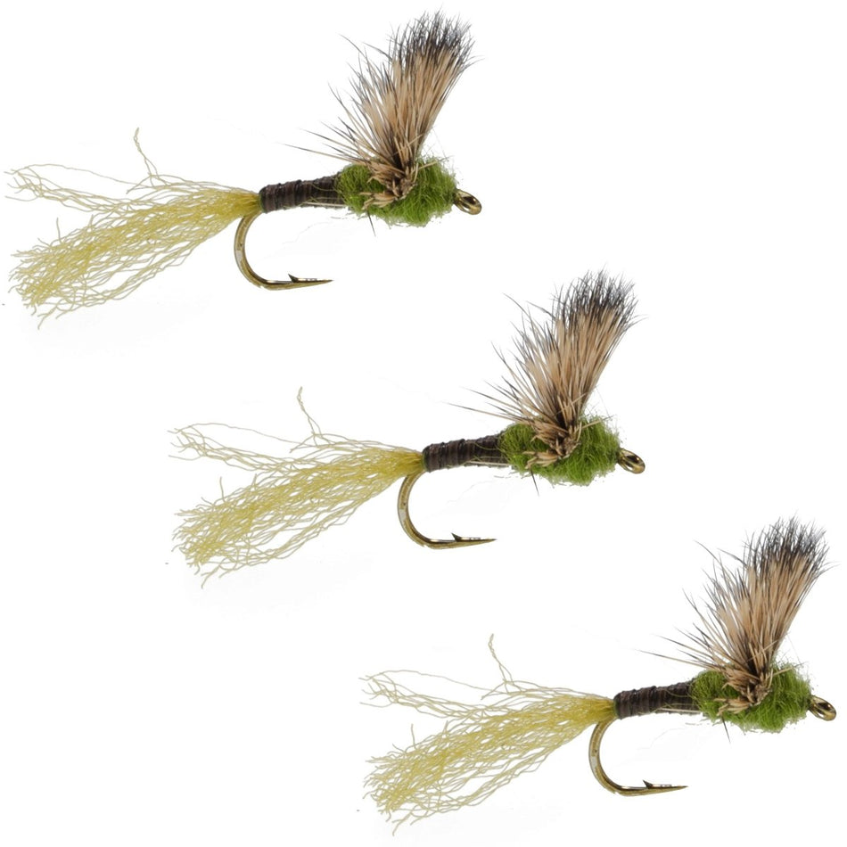 3 Pack Sparkle Dun Baetis Mayfly - Hook size 20 - Get Tight Gear