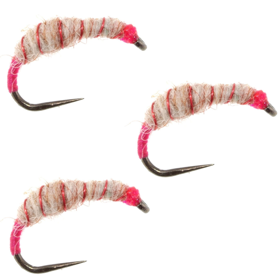 3 Pack Utah Killer Bug - Tenkara Flies - Size 14 - Get Tight Gear