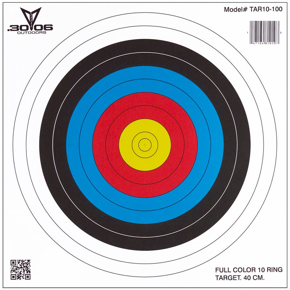 30 - 06 Paper Targets 40 cm 10 Ring 100 pk. - Get Tight Gear