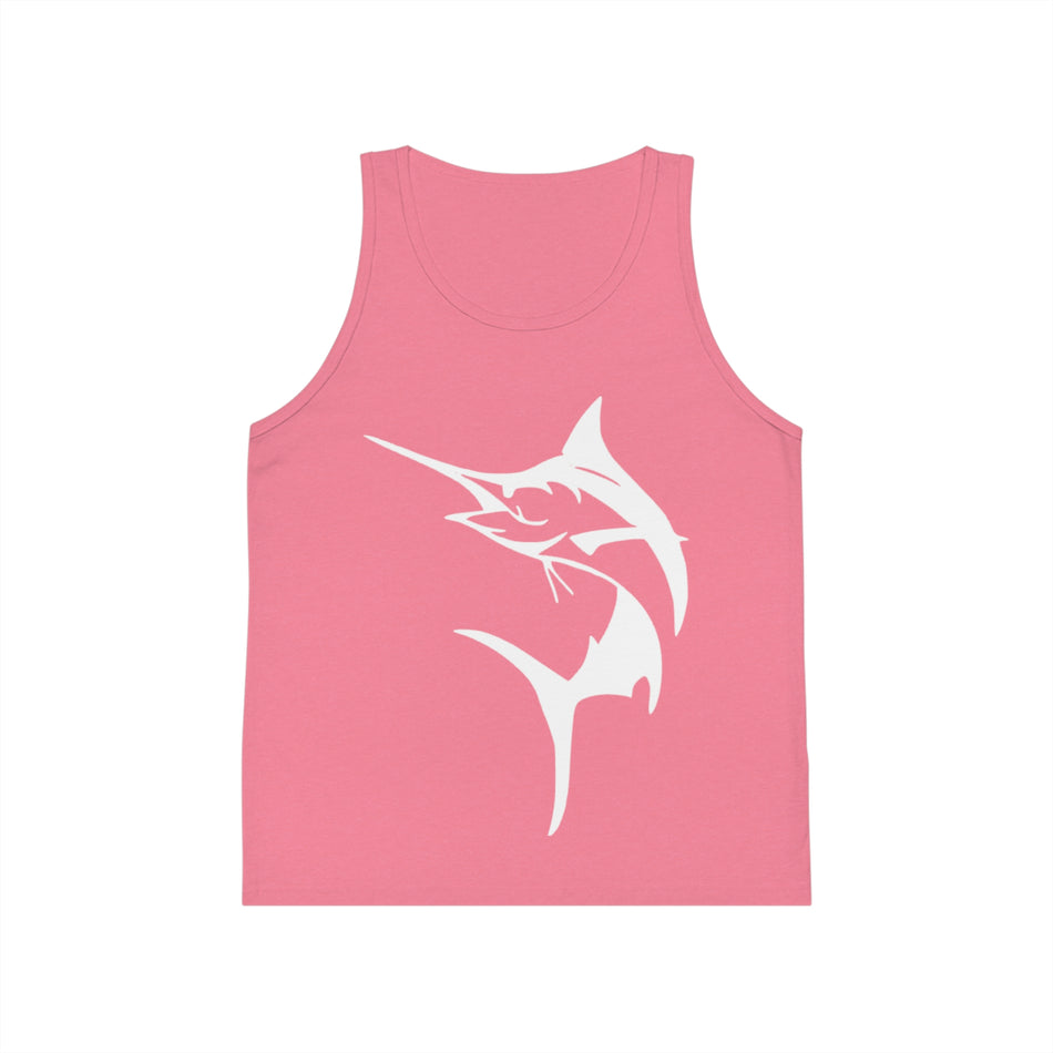 Marlin Kid's Jersey Tank Top - Get Tight Gear, Summer Wear, Fishing Tank, Gift for Young Anglers, Casual Kids Clothing, Beach Outfit